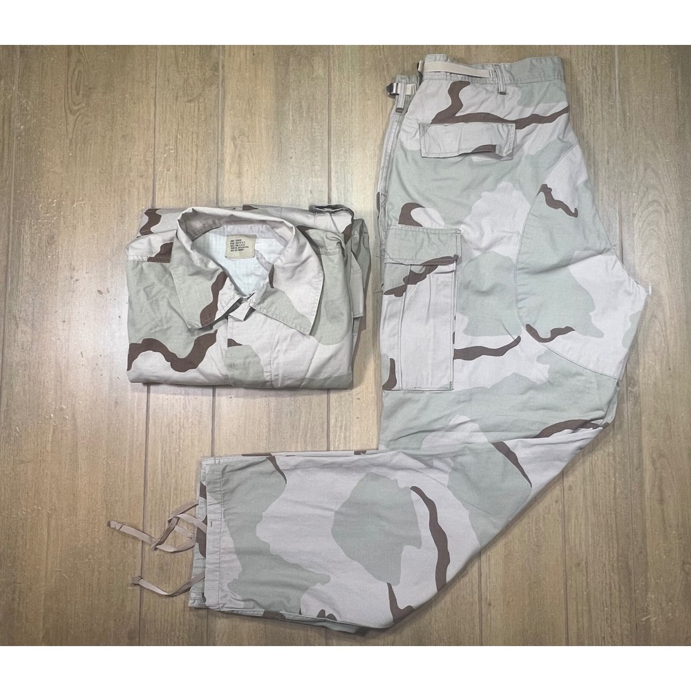 Military Desert Camouflage BDU Uniform Set Ripstop Combat chocolate chip vintage